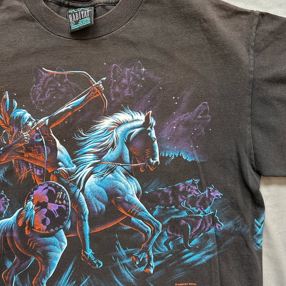 Vintage Indian Double Sided T-Shirt - Picture 5 of 12